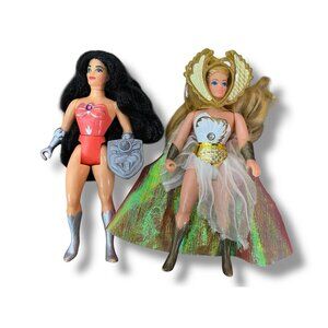 Vintage She-Ra Princess of Power Catra and Adora Figures Lot of 2 1984